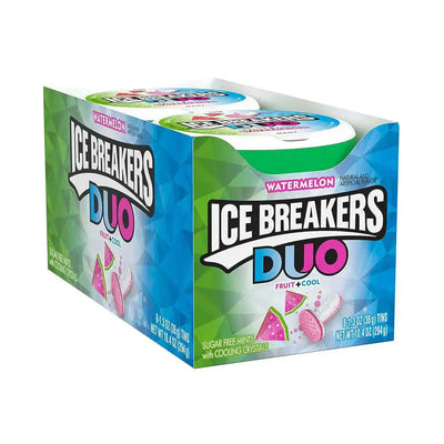 Ice Breakers Mints Duo Watermelon Tins - Case of 8