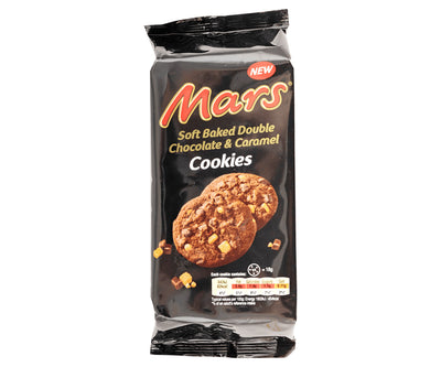 Mars Soft Baked Double Chocolate & Caramel Cookies 162g - 8 Pack (Europe)