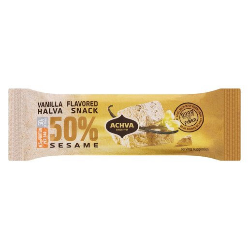 Achva Vanilla Halva Snack 50g - 24ct