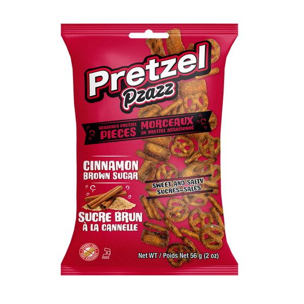 Pretzel Pzazz Cinnamon Brown Sugar 56g - 12 Pack