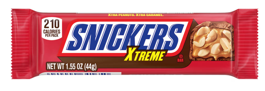 Snickers Xtreme 1.55oz (44g) - 24ct
