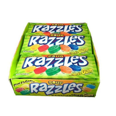 Razzles Sour Candy - 24ct