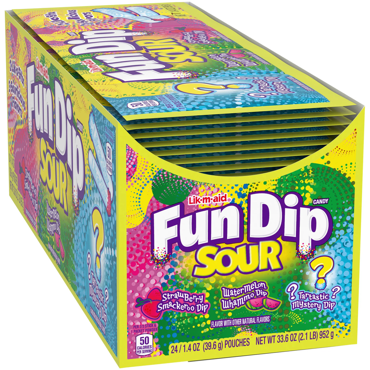 Lik M Aid Fun Dip Sour 39.6g (Case of 24)