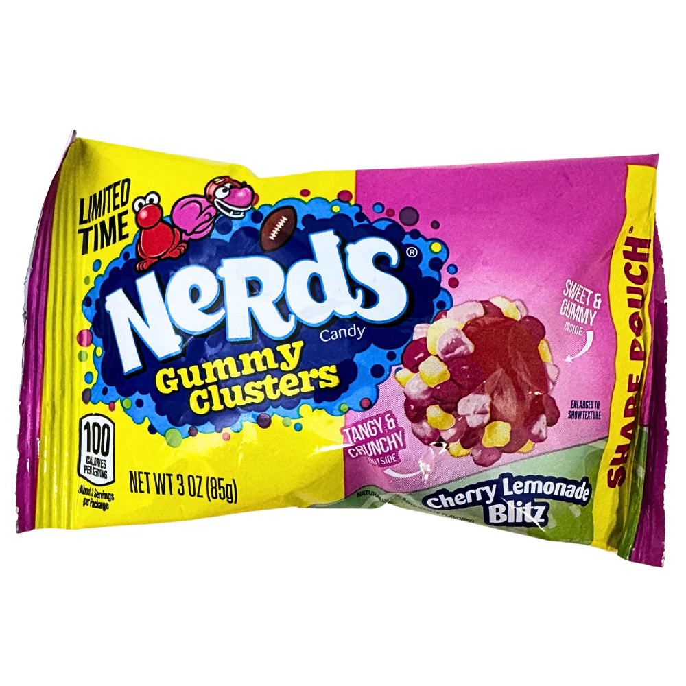 Nerds Gummy Clusters Cherry Lemonade Blitz Share Pouch 85g - 12ct