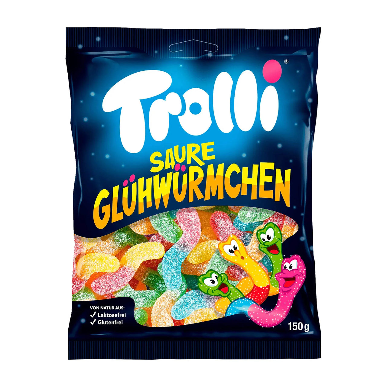 Trolli Saure Gluhwurmchen 150g - Case of 24 (Germany)
