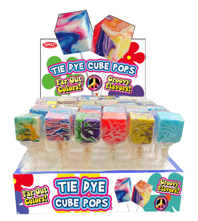 Espeez Rock Candy The Tie Dye Pops - 48ct