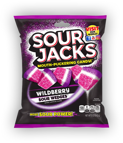Sour Jacks Wildberry Sour Wedges (Case of 12)