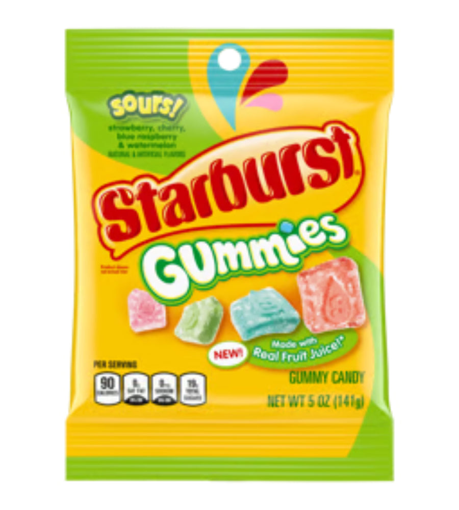 Starburst Gummies Sours (Case of 12)