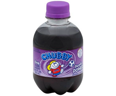Chubby Grape Purple Power Soda - Trinidad & Tobago (Case of 24)