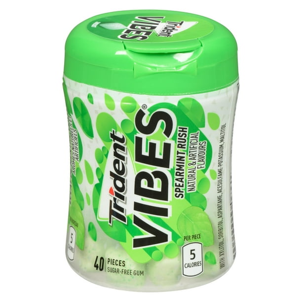 Trident Vibes Spearmint Rush 40pcs - 6ct