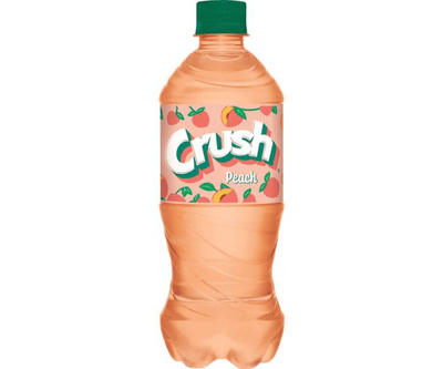 Crush Peach Soda Bottle 591ml (Case of 24)