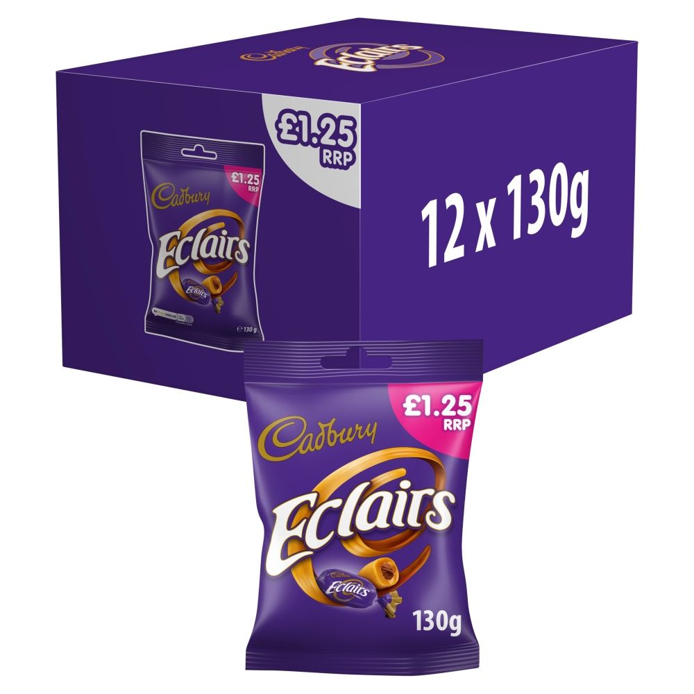 Cadbury Eclairs Bag 130g - Case Of 12 (UK)