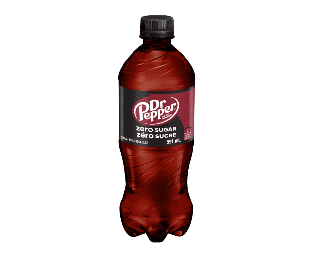 Dr Pepper Zero Sugar 591ml - Canadian - Case of 24