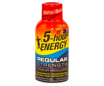 5 Hour Energy Regular Strength Berry 57ml - (Case of 12)