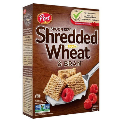 Post Shredded Wheat & Bran Cereal 525G