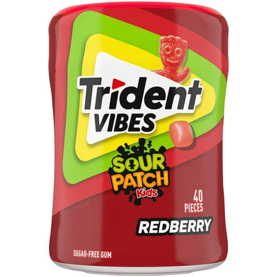 Trident Vibes Redberry Sour Patch Btl 40pc - (Box of 6)