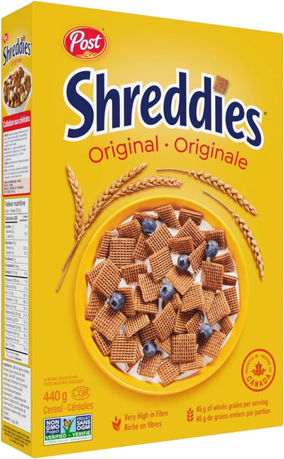 Post Shreddies Original Cereal 440G