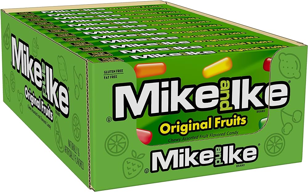 Mike & Ike Original Fruits Theater Box 120g - Case of 12