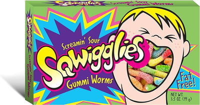 Taste Of Nature Sqwigglies - Sour Gummi Worms - 3.5oz - (Case of 12)