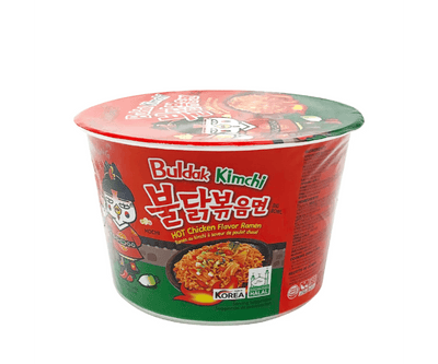 Samyang Buldak Kimchi Hot Chicken Ramen Soup Bowl - Korea (Case of 16)