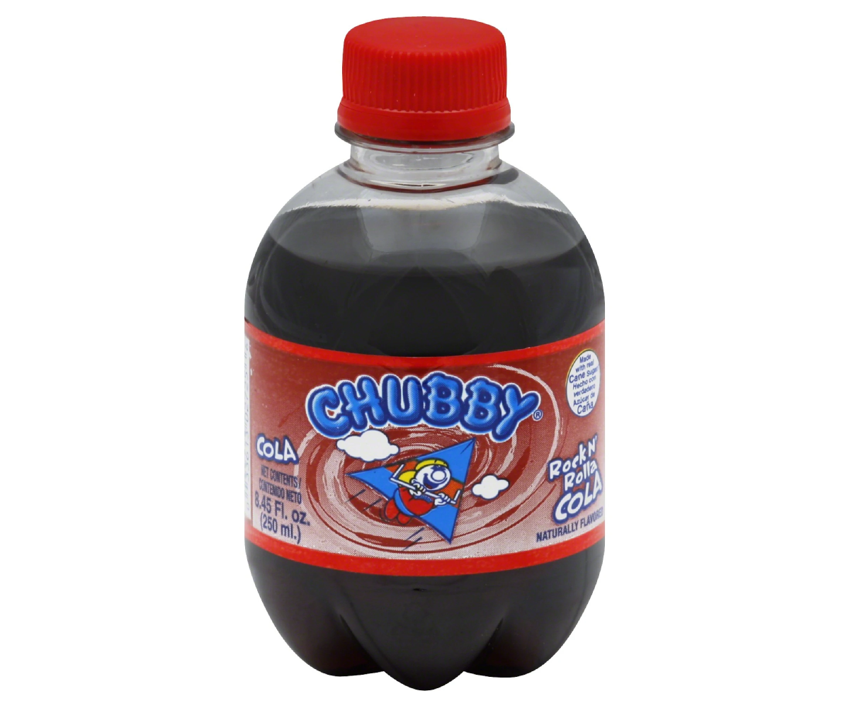 Chubby Rock N' Rolla Cola Soda - Trinidad & Tobago (Case of 24)