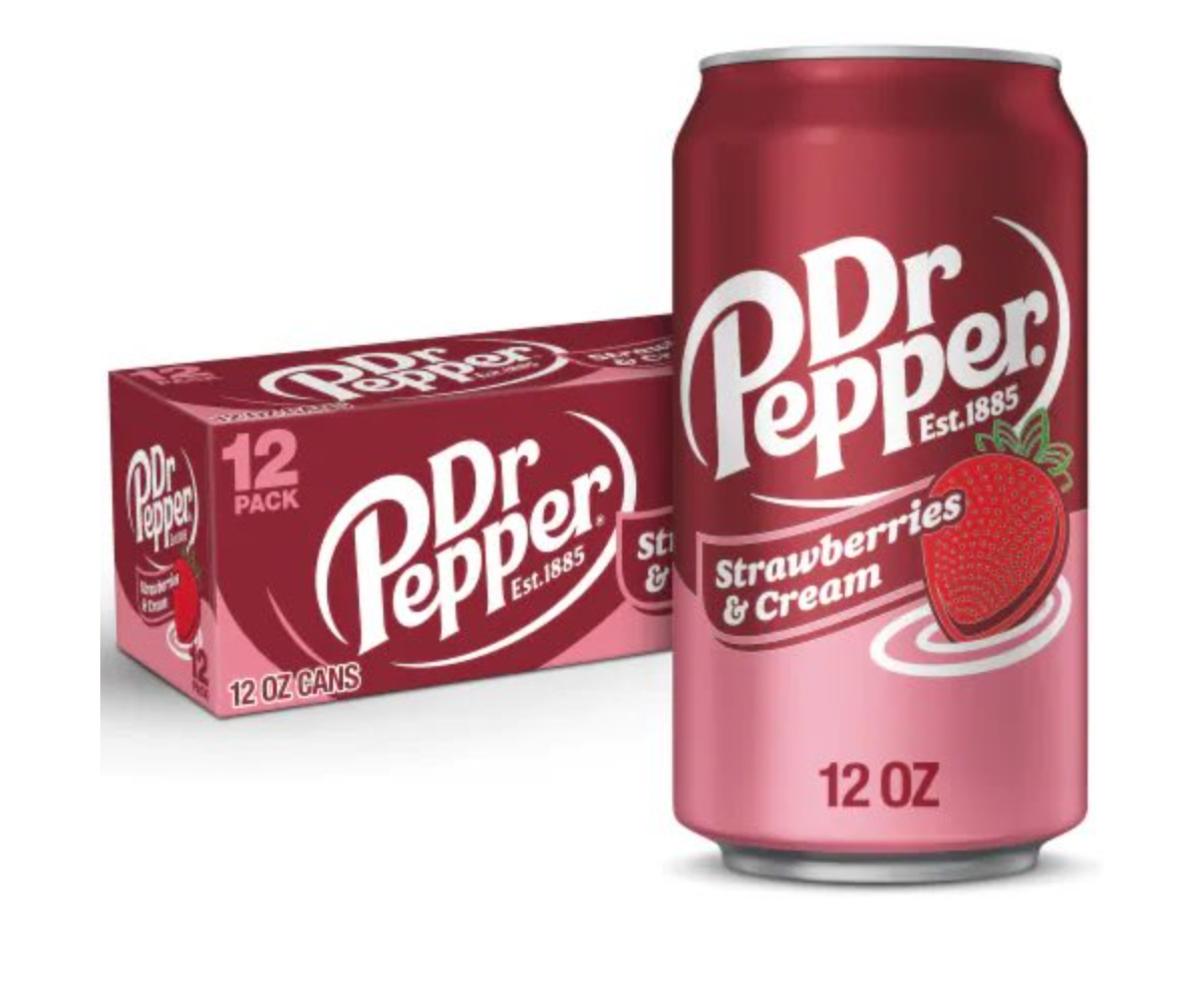 Dr Pepper Strawberries and Cream - Case of 12