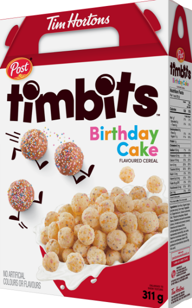 Post Timbits Birthday Cake Cereal 311G