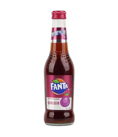 Fanta Plum Soda Flavor 275ml - (Case of 12) - China