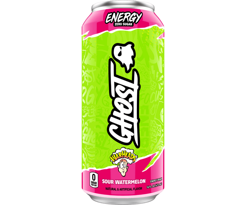 Ghost Warheads Sour Watermelon Energy Drink - (Case of 12)
