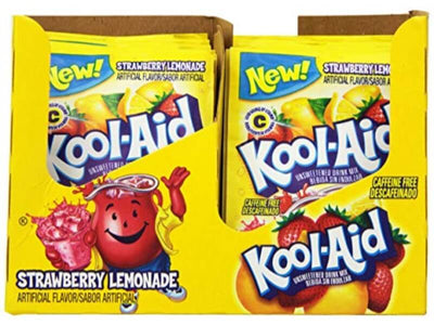 Kool-Aid Strawberry Lemonade Unsweetened Drink Mix (Box of 48)