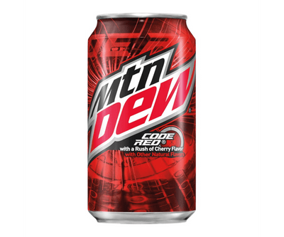 Mountain Dew Code Red Can - Case of 12