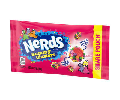 Nerds Gummy Clusters Share Pouch 85g (Case of 12)