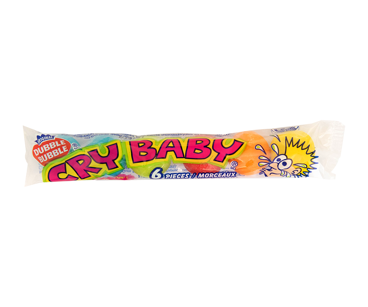Cry Baby Extra Sour 6 Piece Assorted Gum (Case of 36)