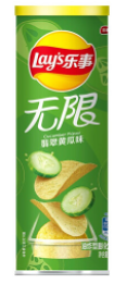 Lay's Cucumber Flavor 90g (Case of 24 Cans) - China