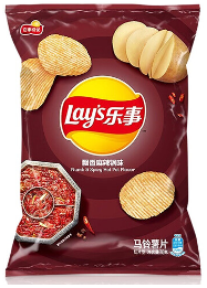 Lay's Numb & Spicy Hotpot Flavor 70g (Case of 22) -China