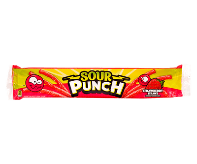 Sour Punch Strawberry Straws Candy (Case of 24)