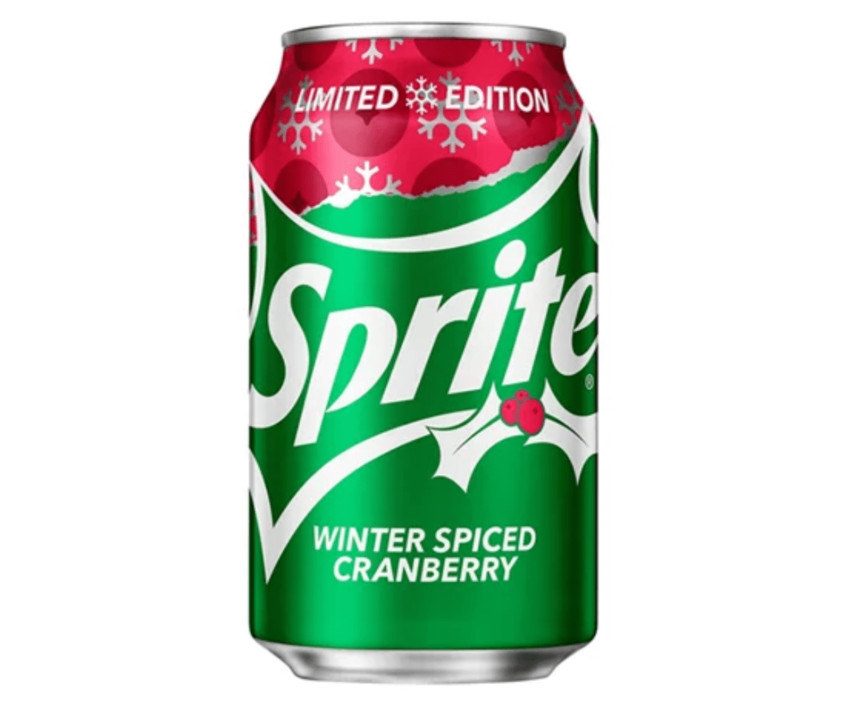 Sprite Winter Spiced Cranberry 355ml - Case of 12