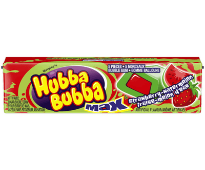 Wrigley's Hubba Bubba Max Strawberry Watermelon (Case of 18)