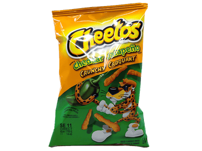 Cheetos Cheddar Jalapeno Crunchy Cheese Snacks 54g - 40 Count