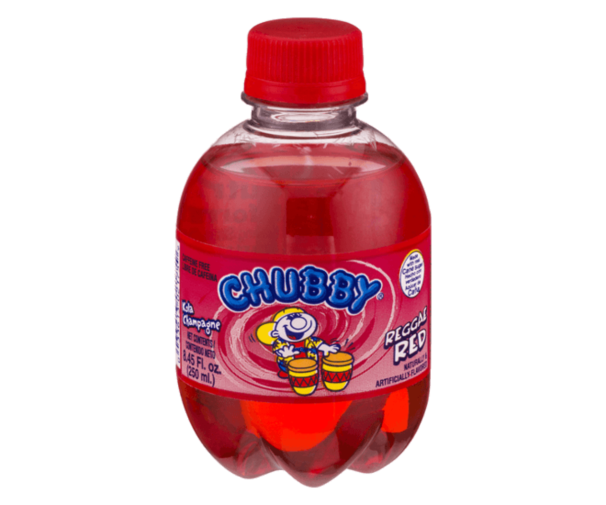 Chubby Reggae Red Soda - Trinidad & Tobago (Case of 24)