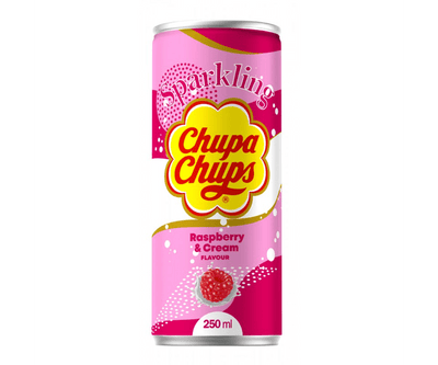 Chupa Chups Sparkling Raspberry & Cream - Korea (Case of 24)