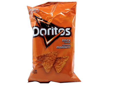 Doritos Zesty Cheese Tortilla Chips 45g - 48 Count