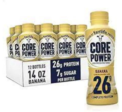 Core Power High Protein Milkshake Banana 414ml (12 pack)