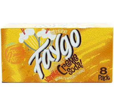 Faygo Vanilla Creme Soda 355ml (8 pack)