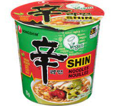 Nongshim Shin Vegan Gourmet Spicy Noodle Soup 75g (6 Pack)