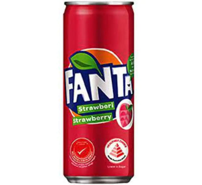 Fanta Strawberry Flavor 320ml (12 pack) Product of Malaysia