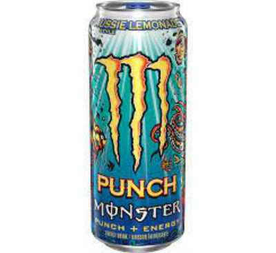 Punch Monster Punch + Energy Aussie Style Lemonade 444ml (12pack)