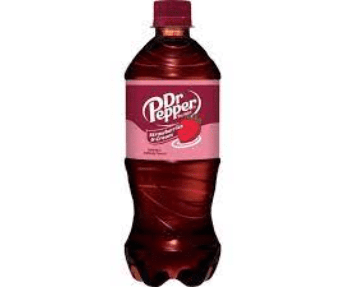 Dr Pepper Strawberries & Cream 591ml - Case of 24(BB.Nov.24.25)