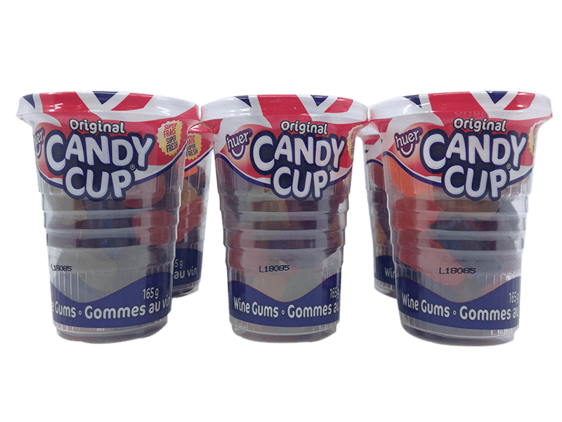 Huer Original Wine Gum Candy Cup Tray 165g - 6 Cups