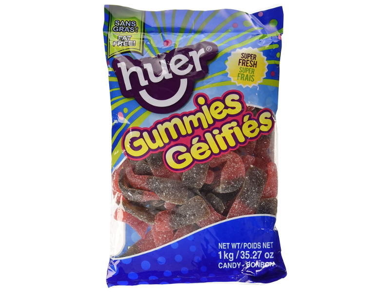 Huer Jumbo Sour Cherry Cola Bottles 1kg